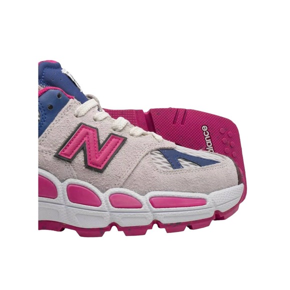 New Balance YURT Salehe Bembury Mens White Pink Blue MS574SA Sneakers 9.5 New DS - Picture 5 of 9